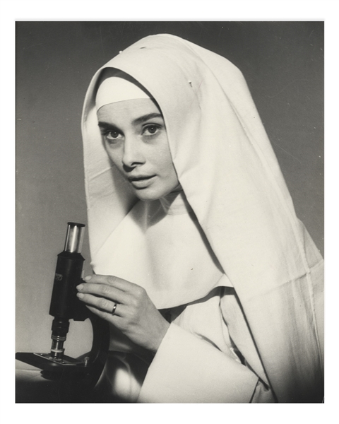 Audrey Hepburns Personally Owned Photo From The Nuns Story -- Taken by Photographer Pierluigi Praturlon, Measuring 9.5 x 11.75